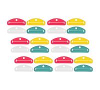 TOYZFRIENDY 24 Pièces Lot de Pinces Presse-tube Plastique pour Dentifrice Crèmes et Lotion Mains Squeezer Manuel Compact Suspension Extraction Complète pour Salle de Bain et Voyage