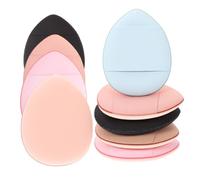 TOYZFRIENDY 25 pièces Mini Bouffée Doigt Maquillage Applicateur Fond de Teint Crème Correcteur Poudre Puff Mix Couleurs Format Pour Nez Ailes et Yeux Usage Sec ou Humide Peaux Sensibles