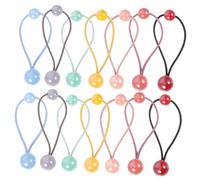 TOYZFRIENDY 28 pièces Élastiques Cheveux Fille avec Double Boule Accessoires Cheveux Colorés pour Queue de Cheval et Chignons Tenue Douce pour Petites Filles Anniversaire Noël