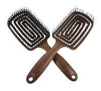 TOYZFRIENDY 2pcs Brosse à Cheveux Ventilée Brosse à Poils à Bout Rond Démêlage Rapide Massage du Cuir Chevelu Usage Domicile et Salon
