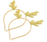 TOYZFRIENDY 2pièces Bandeaux De Noël Cerf Lot De Serrage-tête Pour Filles Carnaval Et Fêtes De Fin Année Léger Et Confortable