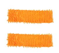 TOYZFRIENDY 2pièces Chiffon De Nettoyage Pratique Lot de Têtes De Balai à Franges Absorbantes pour Maison Remplacement De Chiffon De Nettoyage Orange