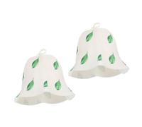 TOYZFRIENDY 2pièces Lot De Bonnets De Sauna Et Homme Bonnets De Bain Feutre Épais Pour Spa Et Sauna Avec Anneau De Suspension