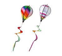TOYZFRIENDY 2pièces Moulins à Vent Suspendus Forme De Montgolfière Jouets Extérieur Ornements De Jardin Suspendus