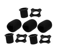 TOYZFRIENDY 3 ensembles Bonnettes Micro Mousse Épaissie Protections Vent et Poussière pour Microphone Adaptées Aux Activités Intérieures et Extérieures Pack de Noirs