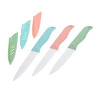 TOYZFRIENDY 3 Ensembles Coffret de Couteaux Céramique pour Fruits et Légumes avec Housses Couleur Pastel Pratique et Ergonomique pour Cuisine