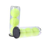 TOYZFRIENDY 3 Pièces Balles de Tennis Jaunes Boîte Métallique avec Durables et Adaptées à Entraînement Usage Régulier pour Chiens