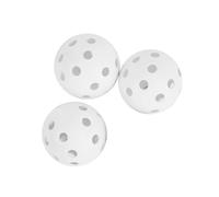 TOYZFRIENDY 3 pièces Balles Entraînement Golf Plastique Creuses Blanches Légères pour Pratique Intérieure et Extérieure