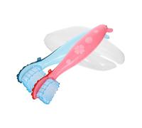 TOYZFRIENDY 3 Pièces Ballons Géants Forme de Brosse à Dents et Dent pour Anniversaire Garçon Fille Décoration Thème Dentition Portable et Facile à Gonfler Rose Bleu Blanc