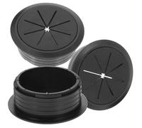 TOYZFRIENDY 3 pièces Cache Trou Rond pour Câble Bureau Plastique Passe Câble Pratique pour Organisation de Fils sur Table de Bureau pour Espace de Travail Propre