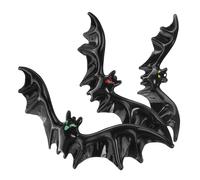 TOYZFRIENDY 3 pièces Décorations Halloween Chauves-Souris Gonflables Réalistes Suspendues pour Jardin Porche et Arbre Accessoires Halloween Effrayants Extérieur
