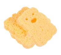 TOYZFRIENDY 3 pièces Éponge de Bain Naturelle Cellulose Éponges Exfoliantes Réutilisables pour Corps Accessoires de Confortables et Absorbants