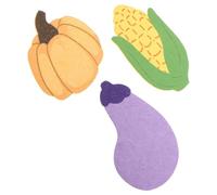 TOYZFRIENDY 3 Pièces Lot de Éponges de Bain Mousse Naturelle pour Corps Exfoliantes et Douces Formes Originales Aubergine Citrouille Légères et Portables pour Salle de Sport et Voyage