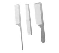 TOYZFRIENDY 3 pièces Lot de Peignes de Coupe Acier Inoxydable Antistatique Set Professionnel pour Coiffage Coloration et Coupe Peigne Queue Outil pour Homme et Femme