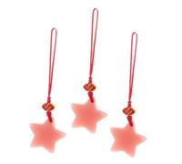 TOYZFRIENDY 3 Pièces Mobile Phone Charm Star-shaped Glow In The Dark Strap Lightweight Keychain Pendant For Phones Bags And Keys