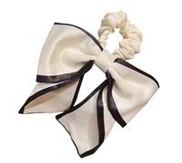 TOYZFRIENDY 3 Pièces nœud pinces cheveu hairpin hair band hair pin scrunchies barette cordes de cheveux d'arc élastiques à cheveux pour femmes élastiques polyester blanche