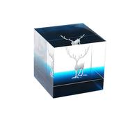 TOYZFRIENDY 3 Pièces Ornement de Wapiti décorations de noël Rennes Ornements de Bricolage Paysage Micro cerf Decoration de noël 3D Blanche