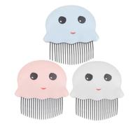 TOYZFRIENDY 3 Pièces Plastic Wide Tooth Pet Grooming Comb For Dogs And Cats Portable Cartoon Shedding Brush For Loose Hair Knots And Tangles Easy To Clean
