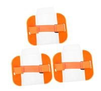 TOYZFRIENDY 3 pièces Porte-badge de Bras Réglable PVC et Nylon Résistant pour Cartes D Identité Sécurisées Bandes Légères et Ajustables pour Personnel de Sécurité et Accès Contrôlé
