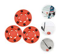 TOYZFRIENDY 3 Pièces Roller Hockey Puck Inline Hockey Game Puck with Shockproof Core for Adult Training and Competition Smooth Indoor Outdoor Surfaces