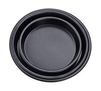 TOYZFRIENDY 3 pièces Set de Plaques à Pizza Métal Antiadhésives Plaques de Cuisson Résistantes Chaleur pour Four et Pâtisserie Transfert Rapide de Chaleur Nettoyage Facile Usage Familial et