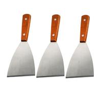 TOYZFRIENDY 3 pièces Spatules Inox à Manche pour Barbecue Spatule Inclinée Polyvalente pour Steak et Pizza Ustensiles Cuisine