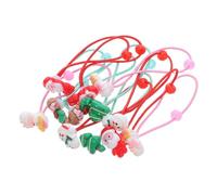 TOYZFRIENDY 30 Pièces Christmas Hair Ties For Cartoon Elastic Hair Bands No Damage Ponytail Holders High Elasticity For Holiday And Daily Wear
