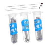 TOYZFRIENDY 300 pièces Stainless Steel Insect Mounting Pins Kit With Secure Grip Heads For Butterfly And Insect Specimen Display In School Labs And Biology Classes