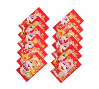 TOYZFRIENDY 36 Pièces Lot de Enveloppes Rouges Nouvel An Chinois Thème Année Du Serpent Décorations Festives avec Imprimés Traditionnels et Accents Dorés pour Célébrations et Cadeaux