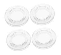 TOYZFRIENDY 4 Ensembles Anneaux Transparents pour Trou de Parasol de Table de Jardin Lot Capuchons Résistants Pluie et Au Vent Adaptés Aux Extérieures et Tables de Patio