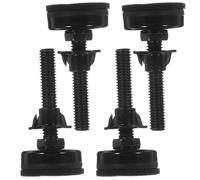 TOYZFRIENDY 4 Jeux de Pieds de Nivellement Réglables en Acier Carbone, Filetage 3/8-16 X 50 MM, avec Patins en Feutre Protecteurs, Supports pour Meubles Intérieur et Extérieur, Adaptés