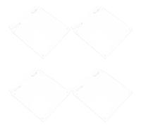 TOYZFRIENDY 4 Pièces 4 Pièces Protection Transparente pour Thermostat de Climatisation Centrale Type 120, Cache en Plastique pour Interrupteur Mural, Protection Anti-poussière et Anti-touché,