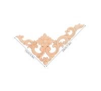 TOYZFRIENDY 4 pièces Appliques Massif Sculpté pour Meubles Décorations Angle Européennes Ornements Résistants et Élégants pour Portes Armoire Lot