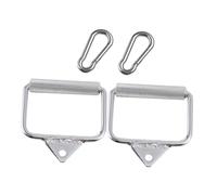 TOYZFRIENDY 4 pièces Barre de Traction D-Handle pour Câble Gym Poignées Antidérapantes pour Musculation Triceps Biceps Set avec Crochets Accessoires Câbles Fitness