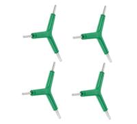 TOYZFRIENDY 4 Pièces Clé Allen Triangulaire Verte Multifonction Outil Hexagonal à Voies Portable pour Réparation Vtt et Route Accessoire Pratique et Visible
