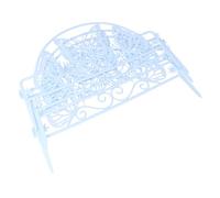 TOYZFRIENDY 4 Pièces Clôture de Jardin Plastique Blanche Décor Paysager Extérieur Réutilisable pour Bordure de Pelouse et Protection Naturelle pour Cour et Balcon