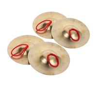 TOYZFRIENDY 4 pièces Cymbales à Main Garçon Fille Cuivre pour Percussion Rythmique Musical Éducatif Portable Jeu de Adapté Aux Débutants et Groupes Scolaires