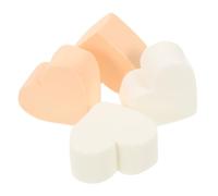 TOYZFRIENDY 4 pièces Éponges Maquillage Visage Forme Cœur Non Latex Blenders Réutilisables pour Teint et Outils Cosmétiques Petits et Doux Aléatoires Couleur Aléatoire Couleur Aléatoire