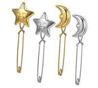 TOYZFRIENDY 4 Pièces La fuite de thé lune Star infuseur à thé en vrac pour en vrac boule plus Acier inoxydable