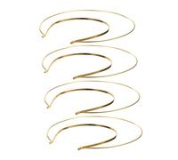 TOYZFRIENDY 4 pièces Lot de Bandeaux Couronne DIY Dorés Accessoires Cheveux Chic pour Fête et Cérémonie Léger et Confortable pour Engagements et Concours de Beauté