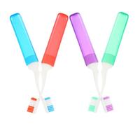 TOYZFRIENDY 4 pièces Lot de Brosses à Dents de Voyage Compactes et Portables Poils Extra Souples pour Nettoyage Buccal Ensemble Pratique pour Camping et Déplacements