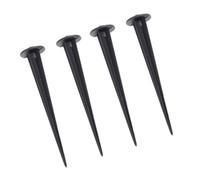 TOYZFRIENDY 4 Pièces Piquets de Fixation Sol pour Éclairage Jardin LED Supports Solides Aluminium avec Vis Accessoires Pratiques pour Spots Extérieurs Pelouse Terrasse Patio