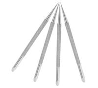 TOYZFRIENDY 4 pièces Poussoir Cuticules Acier Inoxydable Double Embouts Multifonction Manucure et Nail Art Portable pour Soins Ongles à Domicile et Salon