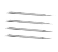 TOYZFRIENDY 4 pièces Repousse-cuticules Acier Inoxydable Outil Manucure Double Embouts pour Enlever Peau Morte et Nettoyer Ongles Naturel et Faux Facile à Utiliser et Confortable à Saisir