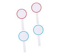 TOYZFRIENDY 4 pièces Tableau Blanc Portable avec Poignées Planches Effaçables à Sec pour Score Vote et Usage Étudiant Surface Lisse Matériau Anti-usure