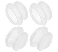 TOYZFRIENDY 4 Pièces Transparent Silicone Face Cups For Facial Cupping Therapy Gentle Suction Massage Set For Skin Care And Muscle Rejuvenation Portable Beauty Vacuum Device