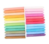 TOYZFRIENDY 48 Pièces Craies Portables sans Poussière Craies Colorées Solubles pour Tableau et Trottoir Crayons Pratiques pour Dessin Éducatif et Artistique