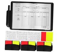 TOYZFRIENDY 4ensembles Cartes Rouges Et Jaunes Arbitre Carnet De Score De -Ball Ensemble De Cartons pour Football Et Matchs