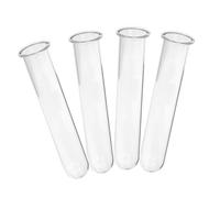 TOYZFRIENDY 4pièces Tubes à Essai Verre pour Propagation Plantes Intérieur Support à Fleurs Bureau Décoration Naturelle