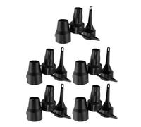 TOYZFRIENDY 5 Ensembles Plastic Air Pump Nozzles for Inflatable Beds Versatile Replacement Attachments for Air Mattresses Pools and Boats and Fast Inflation Accessories